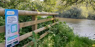 Mysterious signs along river Dart spell change for bathers