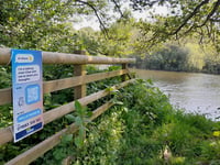 Mysterious signs along river Dart spell change for bathers