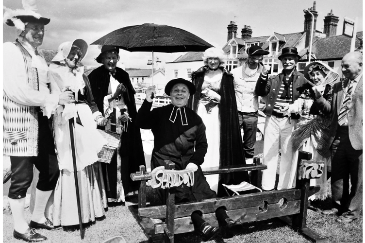 Stuck in the stocks - Shaldon vicar Ashley Manhire