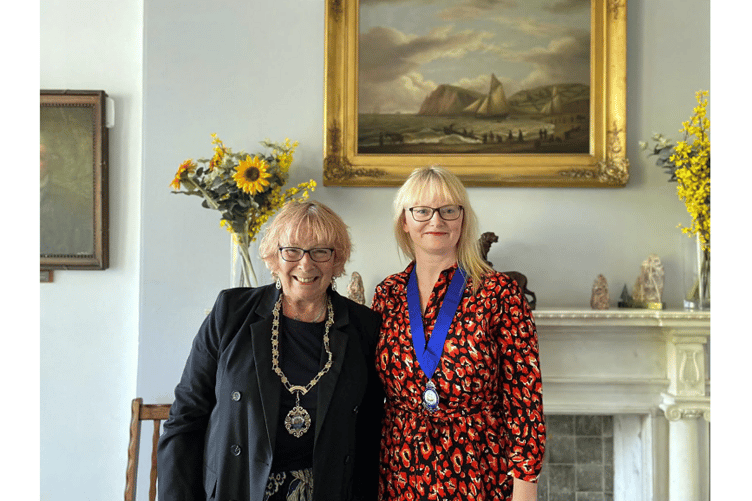 Mayor Cllr Joan Atkins and deputy mayor Cllr Cate Williams