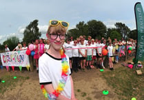 Stover School holds colour run for youngest ever organ donor recipient