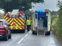 Serious road accident closes A377 near Crediton
