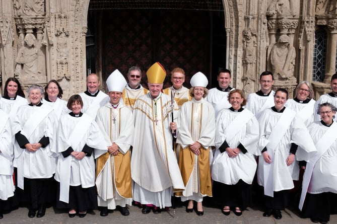 16 new members of the clergy were ordained at Exeter Cathedral.
They included three members of the same family:
Picture: Exeter Diocese (1-7-23)