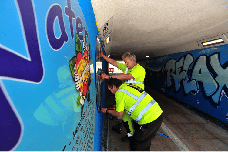 GO WITH THE FLOW: Inside the water tunnel