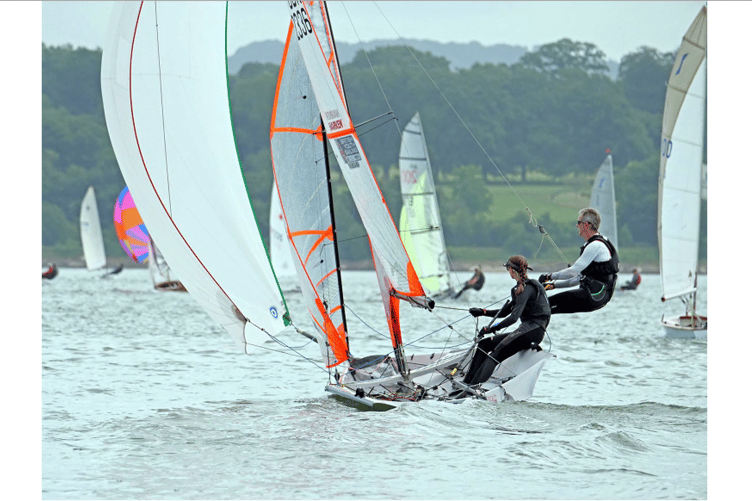Regatta action on the Exe