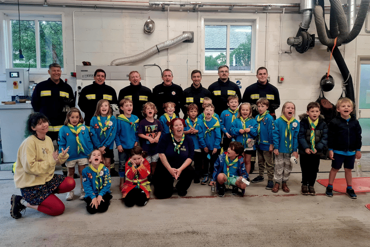 Beaver group pays visit to Buckfastleigh Fire Station