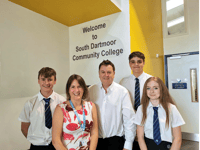 South Dartmoor students greet Minister Mel