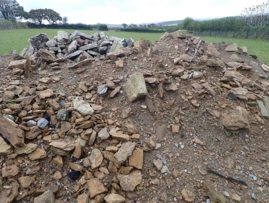 waste tipped at Plympton farm