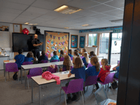 Pupils show 'excellent understanding' as police team pay visit 