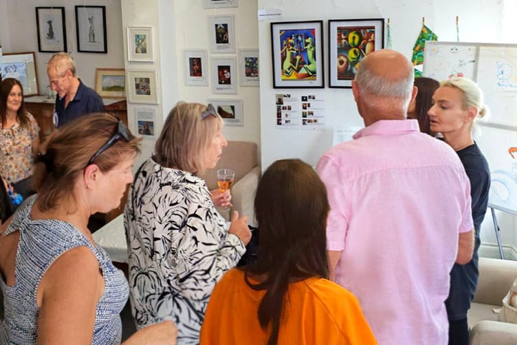 Art exhibition in Newton Abbot
