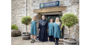 Green hub open at Buckfast Abbey