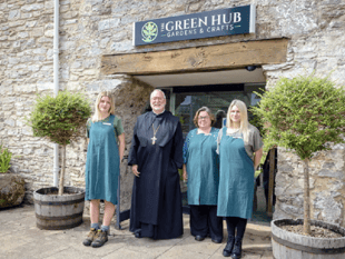 Green hub open at Buckfast Abbey