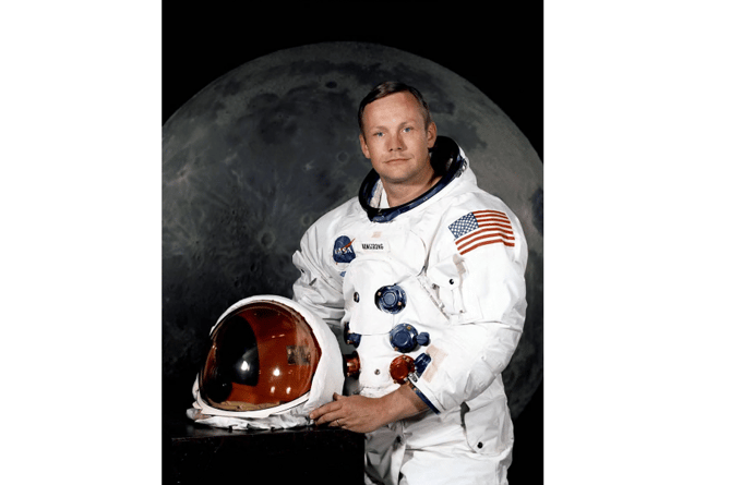 First man on the moon - astronaut Neil Armstrong