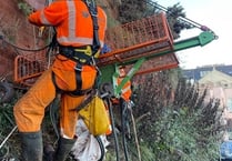 Cliff stabilisation work begins 