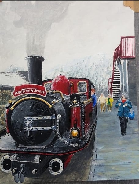 Art, such as this Graham Bragg piece, are on display at Newton Abbot Art Group's summer exhibition , which has opened at Newton Abbot library