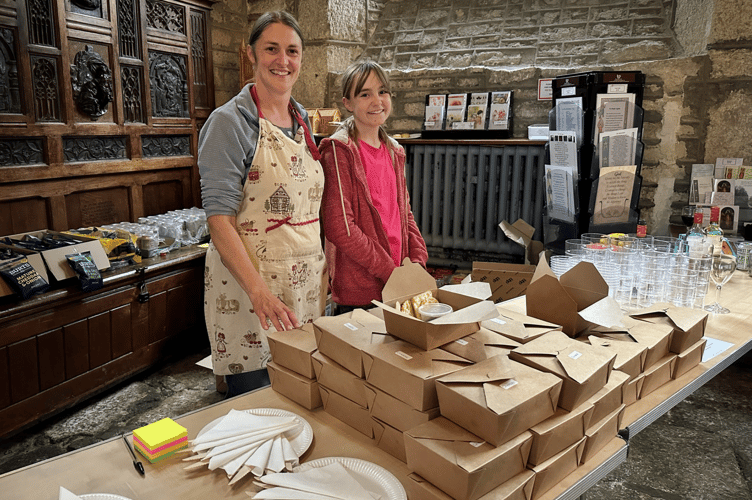 serving beer/wine and non alcoholic drinks, and take-away boxes with cheese scone/cheese snack box and a cold meat snack box.