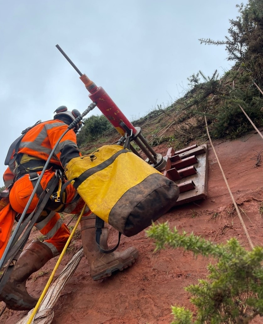 High ambitions as cliff face work at Dawlish continues