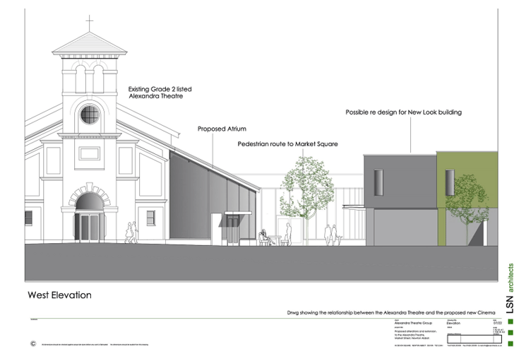 The Alexandra Theatre Community Benefit Society is submitting revised plans for the Alex after consultation with Teignbridge Council planning officers.