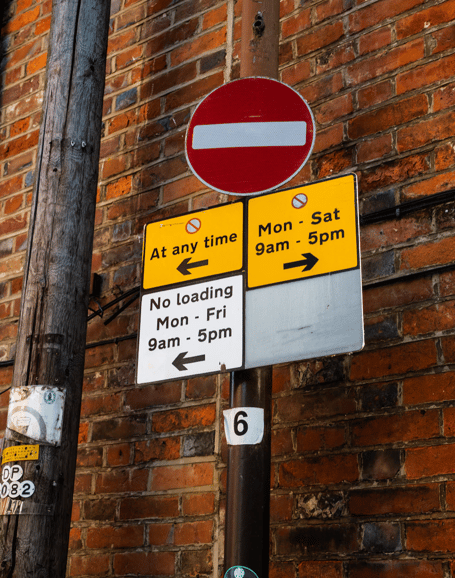 No waiting sign stock image
