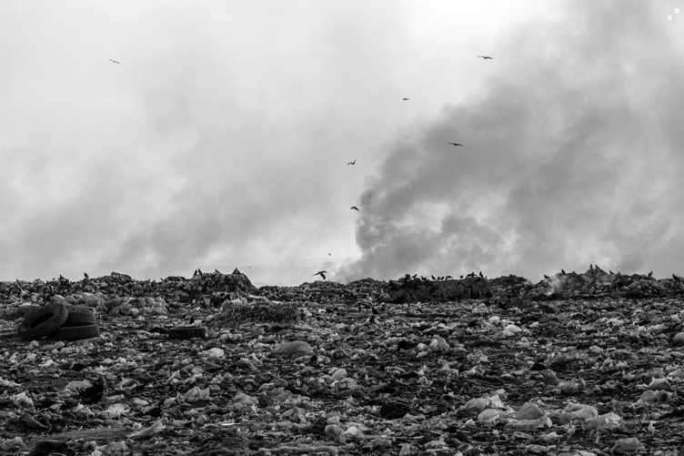 Landfill stock image
