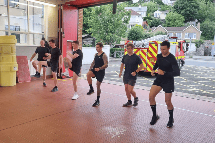 Newton Abbot's firefighters put through their paces for annual fitness test