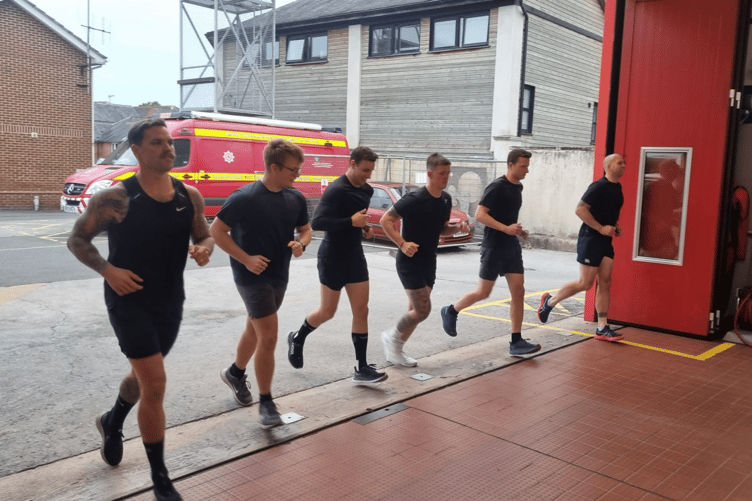 Newton Abbot's firefighters put through their paces for annual fitness test