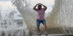 WATCH: Wow what a night... engineer on the run from big waves