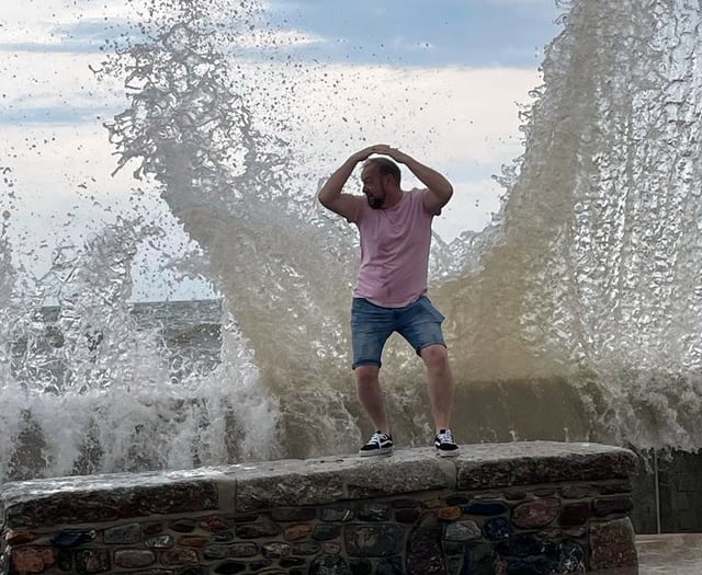 WATCH: Wow what a night... engineer on the run from big waves