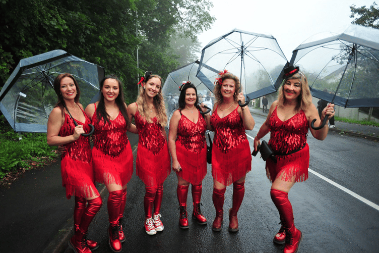 Best foot forward whatever the weather - staff from Shoe Centre in Dawlish.
