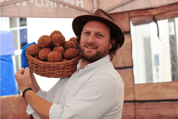 King of the Scotch Eggs - Aaron Robinson from Kingsteignton-based Surf ’n’ Turf Kitchen.