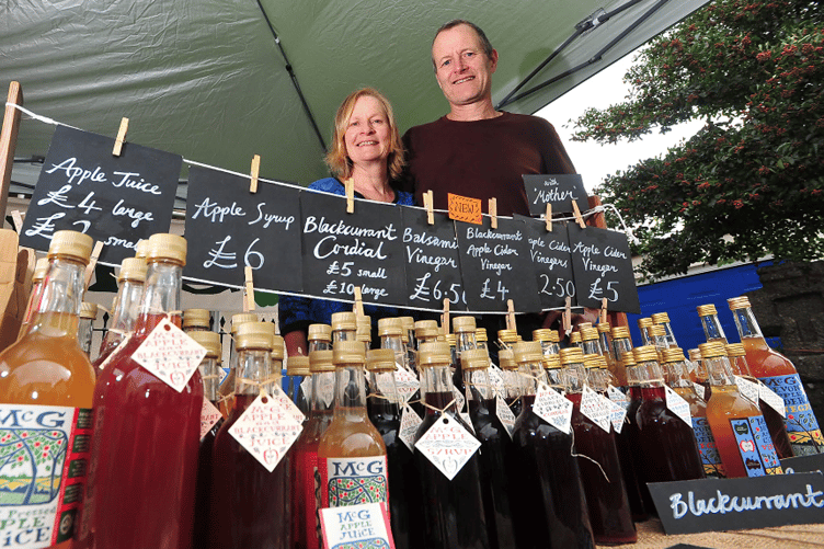 Keeping things cordial - Miriam McCurdy and Jake Glanville from McG Juice.