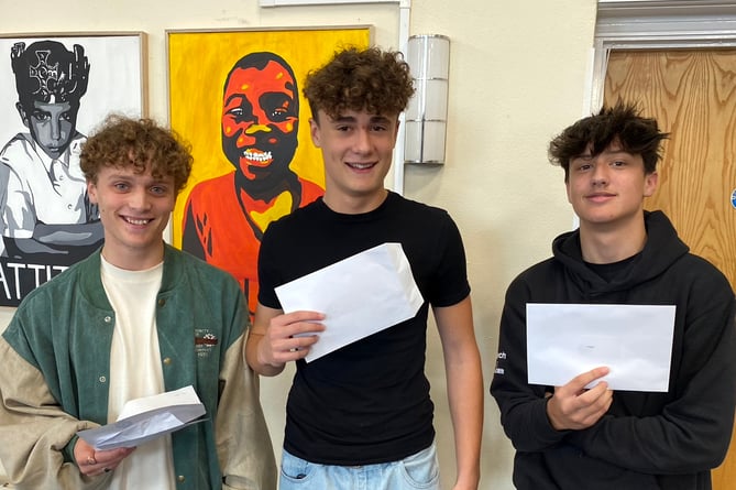 Students at Dawlish College have been celebrating their achievements as they collected their GCSE and BTEC results today, Thursday.
Picture: Dawlish College (24-8-23)