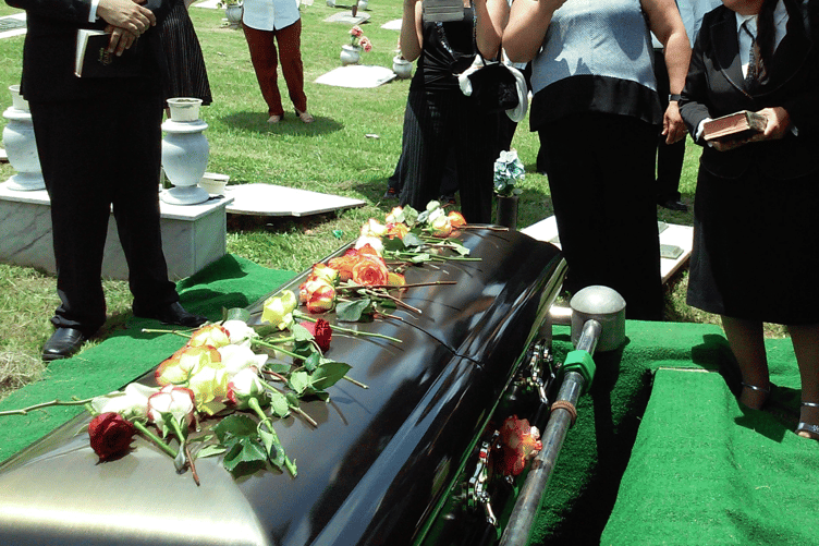 Funeral stock image