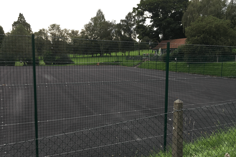 Newton Abbot tennis court refurb nearing completion