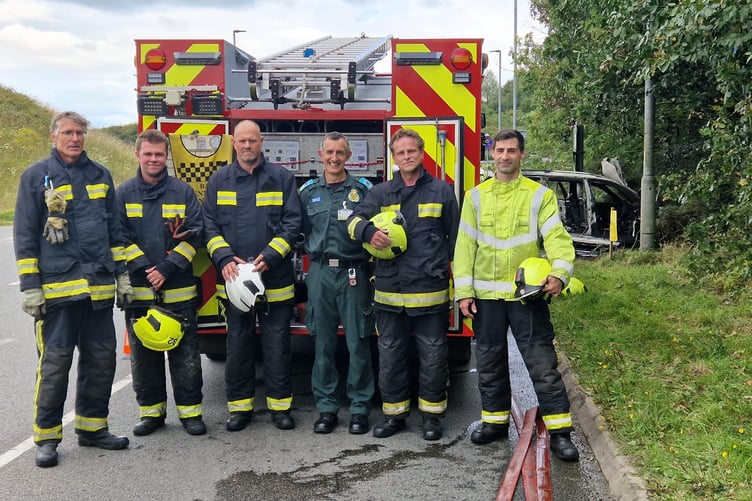 ICYMI: Chagford firefighters attend to car fire
