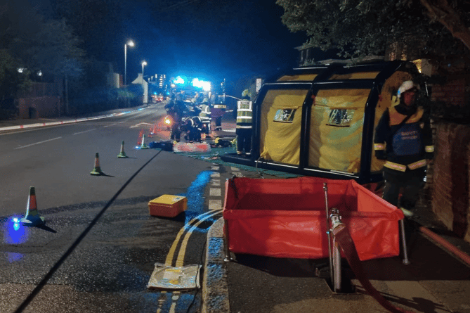 Late night call sees second deployment of contamination unit in a week