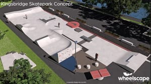 The work will be carried out by an experienced skatepark design and build company