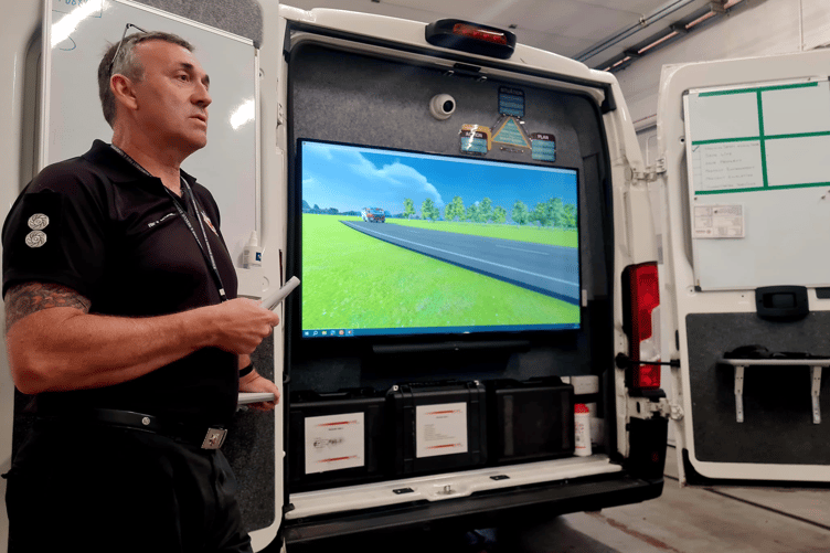 Virtual scenario training for Buckfastleigh's firefighters