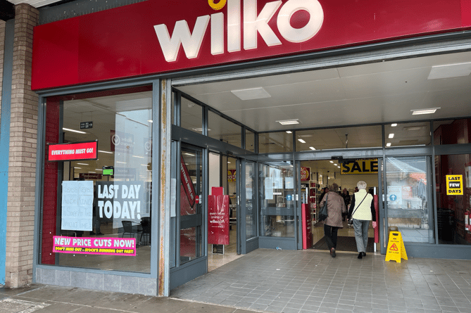 And that's that! Newton Abbot's branch of nationwide retailer, Wilko, closes its doors