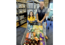 Teignbridge schoolgirl Isla-Mae proves a HIT with foodbank