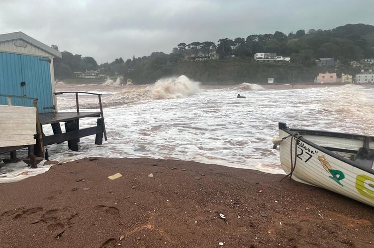 Stormy weather at Teignmouth