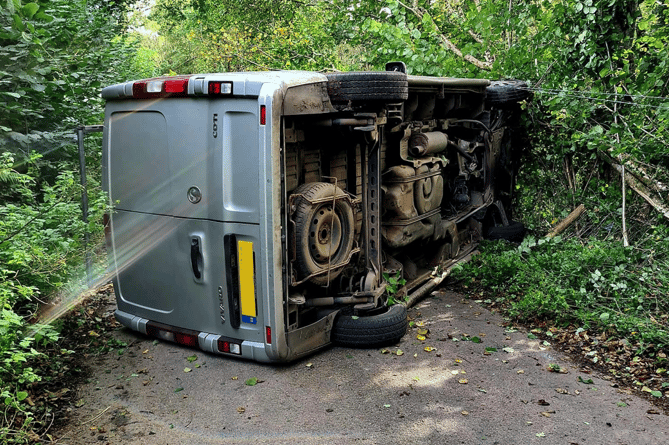 ICYMI: Firefighters called to overturned vehicle at Staverton 