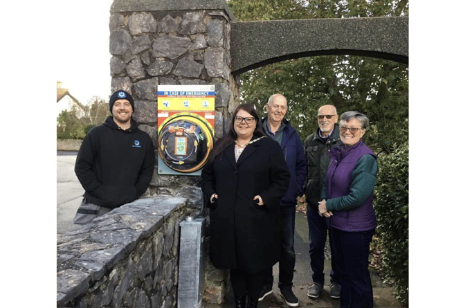 A LIFE-SAVING defibrillator has been installed at Oaklands Park in Dawlish.