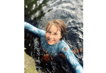 Buckfastleigh's Eva takes the leap with 366 wild dips