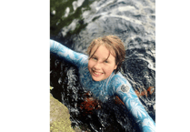 Buckfastleigh's Eva takes the leap with 366 wild dips