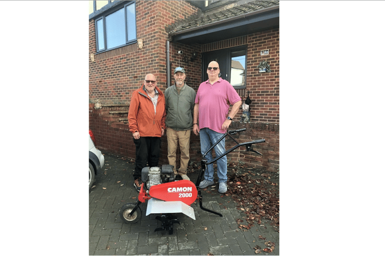 From left:  Alan Gibbs, Albert Turner and Tim Faulkner.