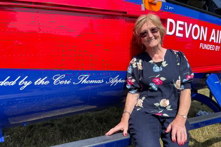 Ann Ralli has been made Life President of Devon Air Ambulance.  AQ 3251