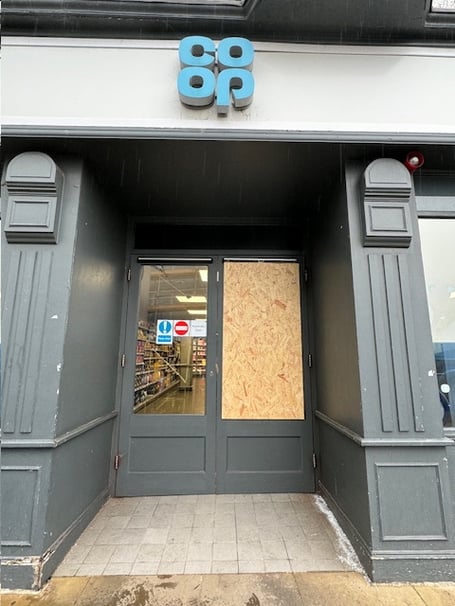 Break-in at the Co-Op Dawlish 