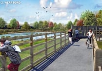 Cllr Martin Wrigley explains the Teign Valley Cycle Trail