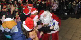 Newton Abbot lights up for Christmas